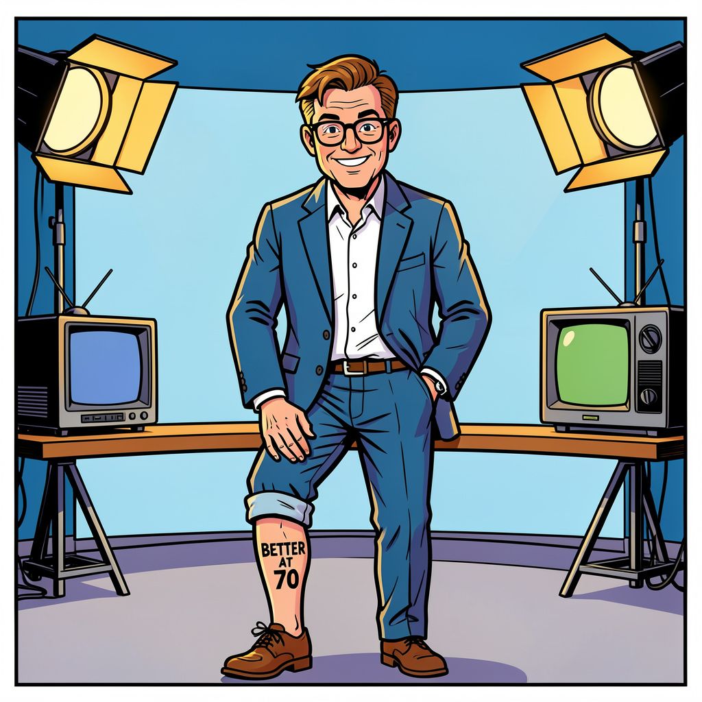 Schrijver Tobi Lakmaker deelt opmerkelijke knietatoeage met popidool Justin Bieber in De slimste mens.