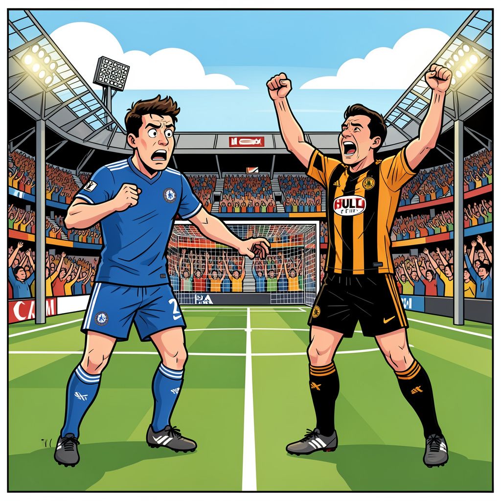 Chelsea morst punten tegen ongeslagen Hull City na defensief geklungel in Londen.