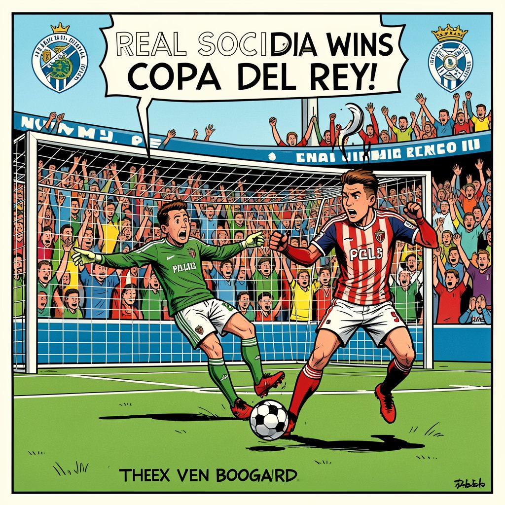 Real Sociedad verslaat Atlético Madrid na dramatische strafschoppenserie en wint Copa del Rey