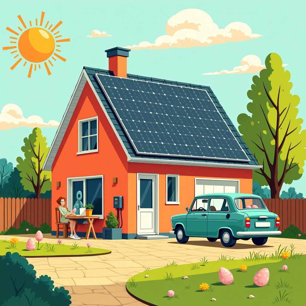 Nederlandse huishoudens verdienden geld met stroomverbruik tijdens zonnige eerste paasdag