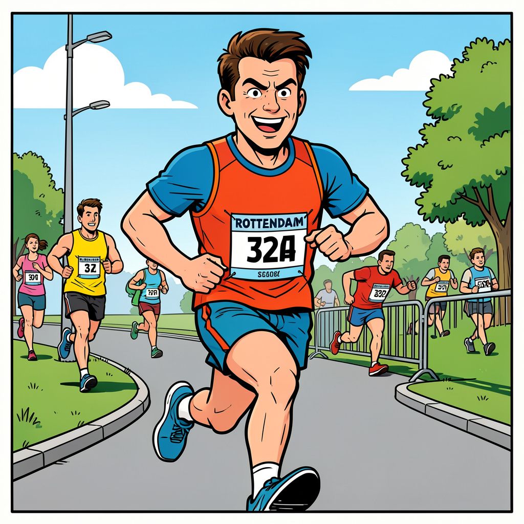 Gert-Jan loopt vandaag de marathon van Rotterdam zonder zijn maag