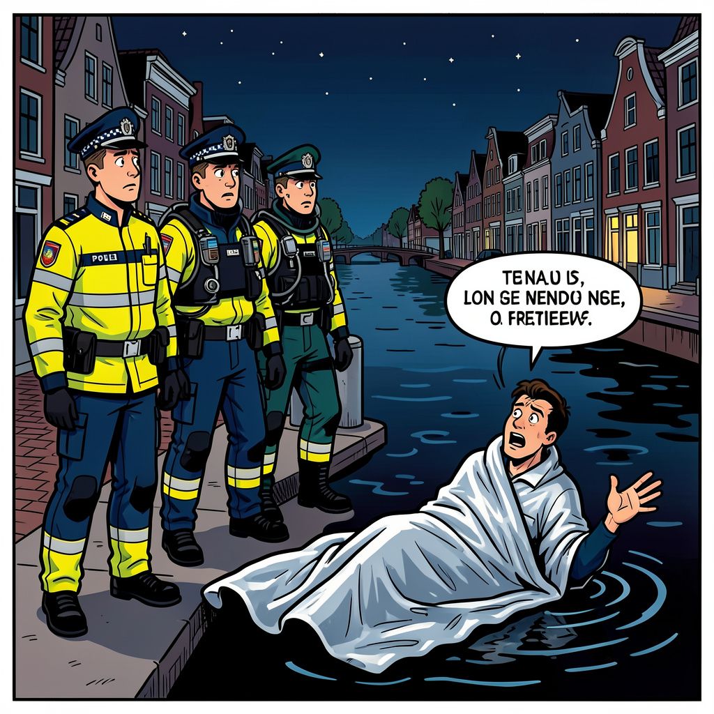 Hulpdiensten zoeken tevergeefs naar een onzichtbare vriend in het water van Breda.