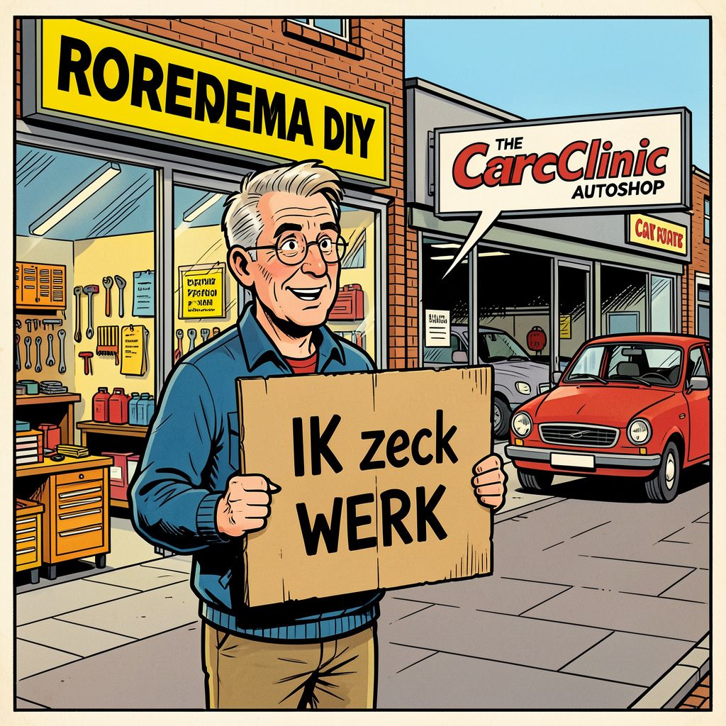 Een kartonnen bordje bracht Robert binnen een week van werkloos naar een vaste baan