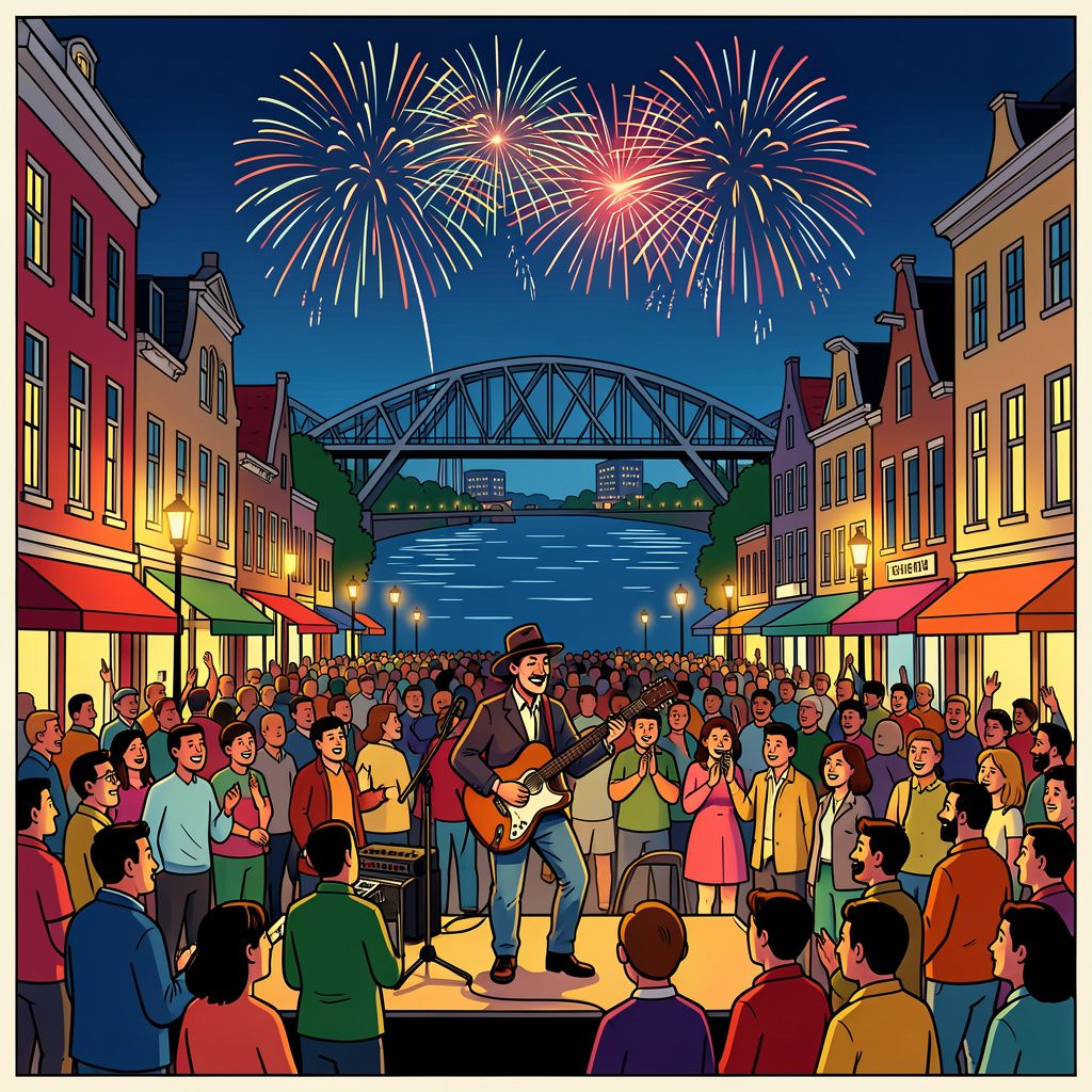 Nijmegen trilt op haar grondvesten tijdens een bomvolle zondag vol muziek en vuurwerk.