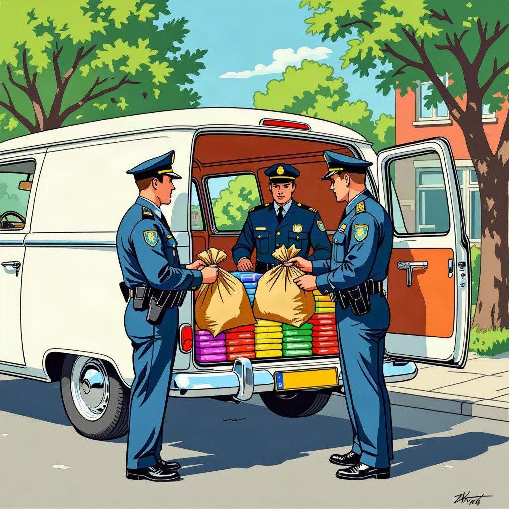 Een sterke wietlucht verraadt een complete drugswinkel op wielen in Breda.