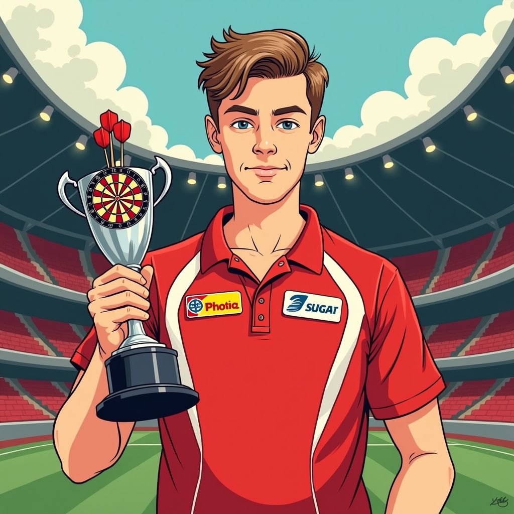 Luke Littler wordt op 18-jarige leeftijd de jongste nummer één dartsspeler ooit