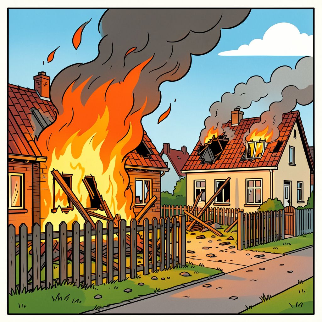 Schuttingbrand in Schijndel escaleert tot middelbrand en beschadigt twee woningen