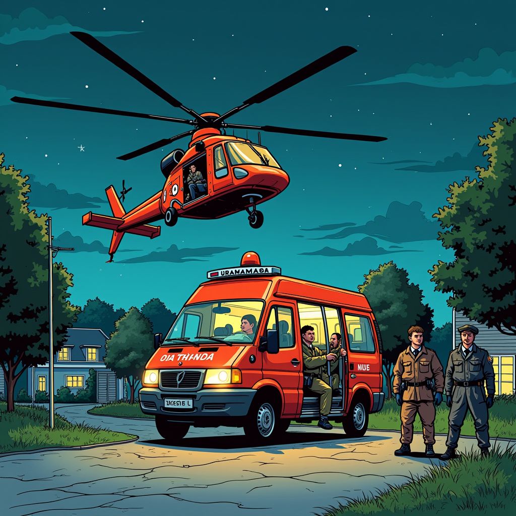 Traumaheli ingezet bij nachtelijk geweldsincident waarbij drie mensen gewond raakten in Lisse