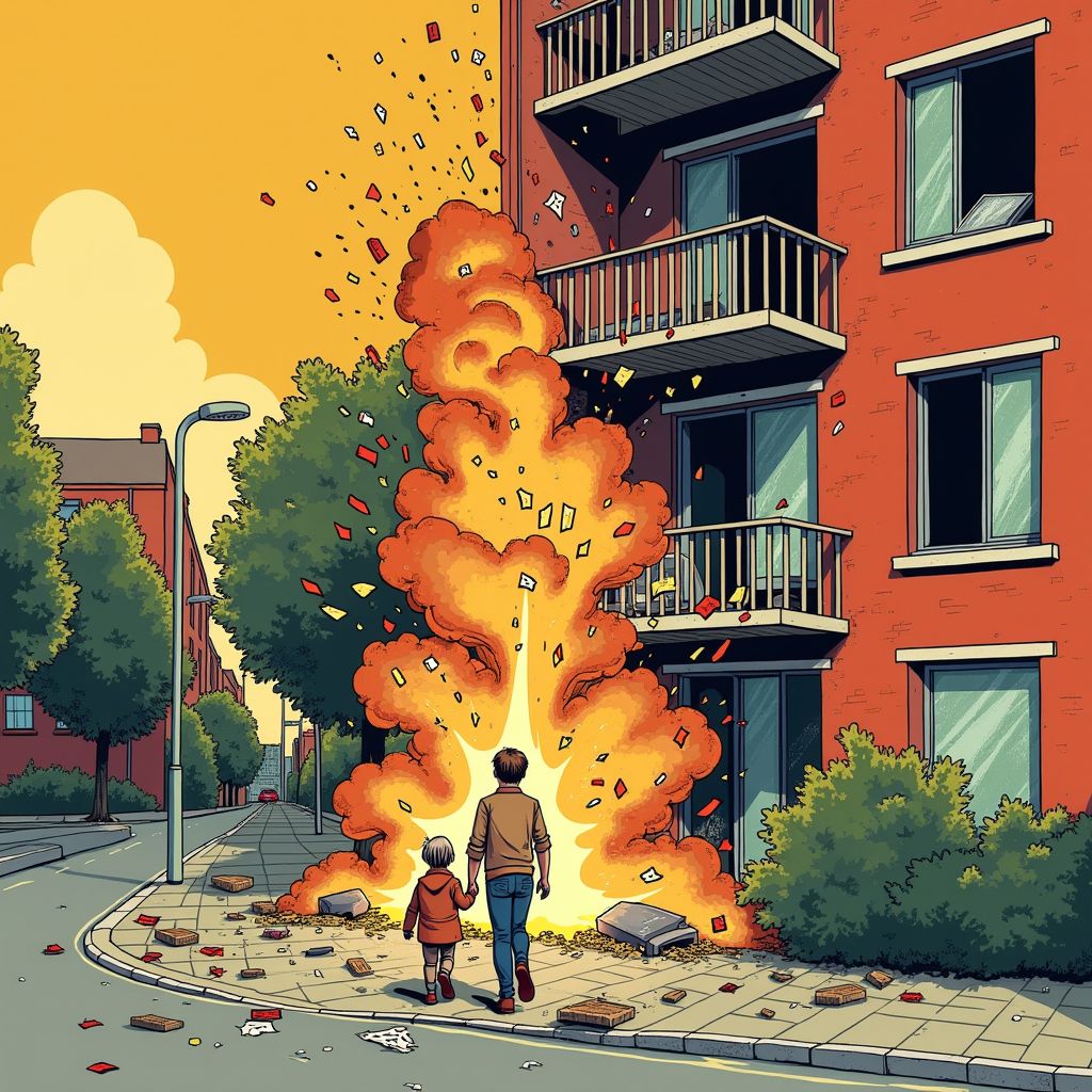 Explosief vernielt appartement in Breda terwijl moeder en kind binnen slapen