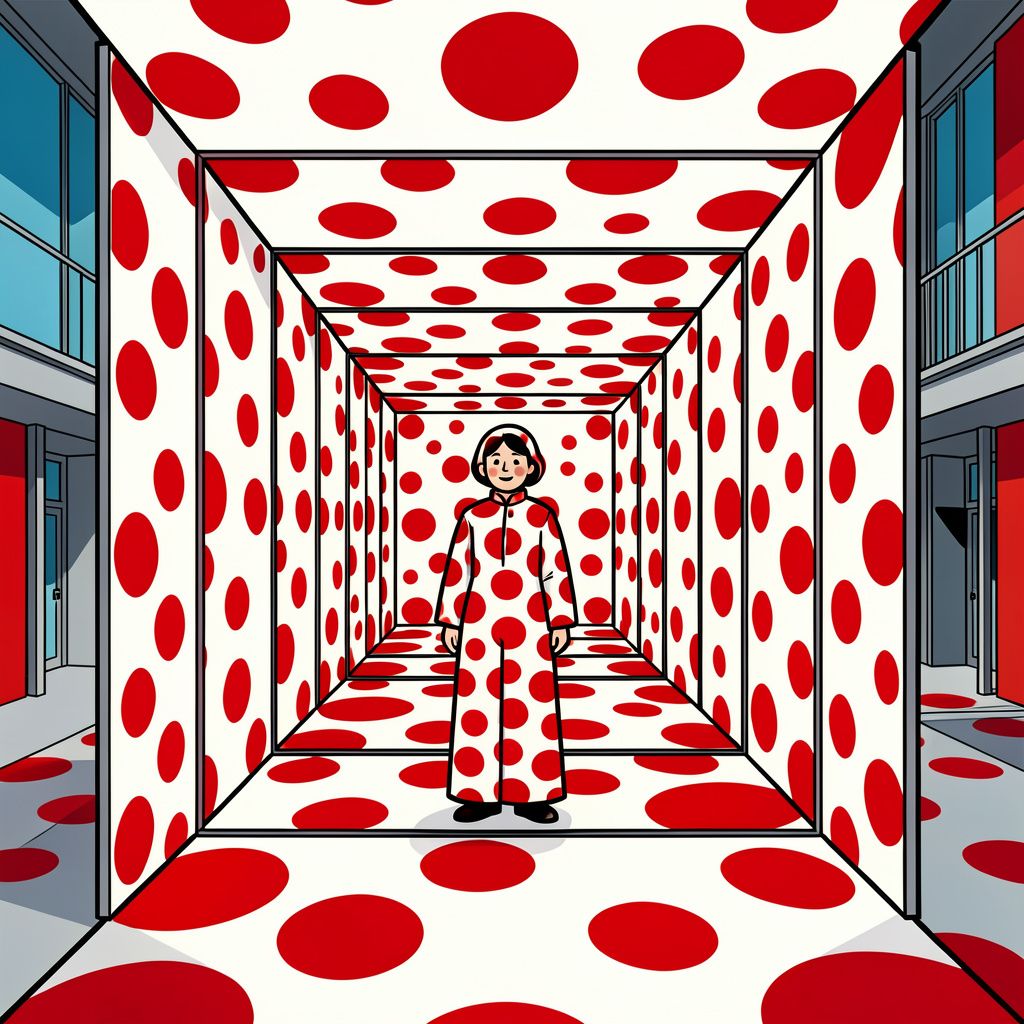 Verlies jezelf in de overrompelende stippenwereld van de onlangs overleden kunstenares Yayoi Kusama.