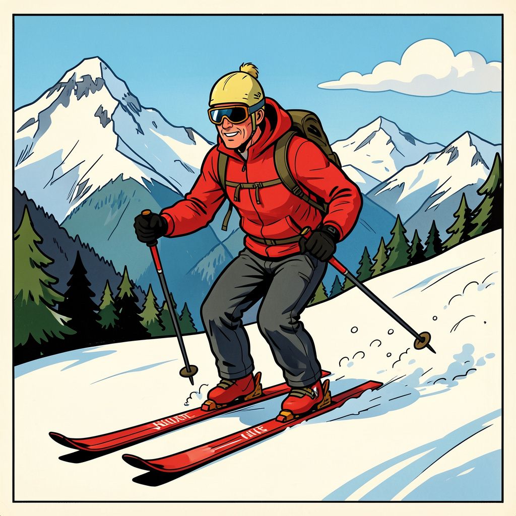 Beau van Erven Dorens skiet door de Alpen na zijn ontslag bij RTL Tonight