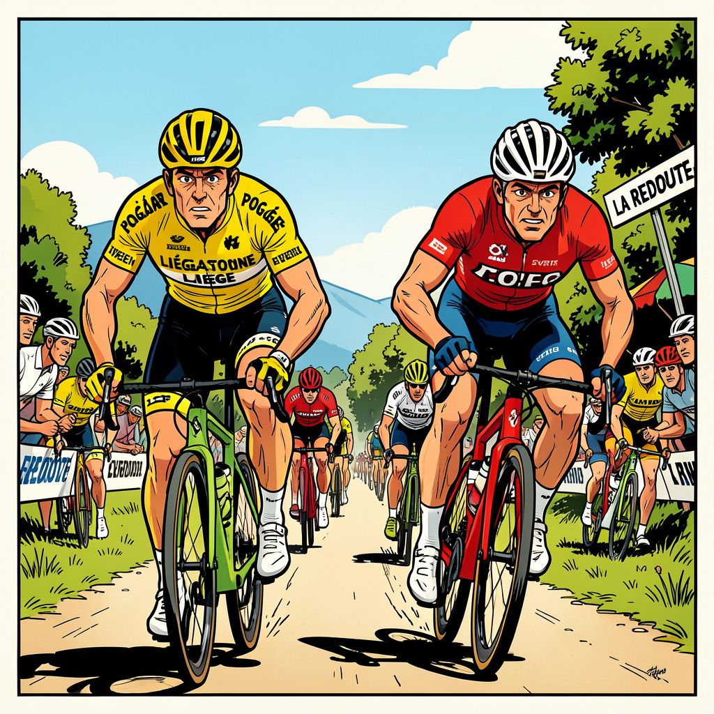 Pogačar en Evenepoel strijden vandaag om de winst in Luik-Bastenaken-Luik