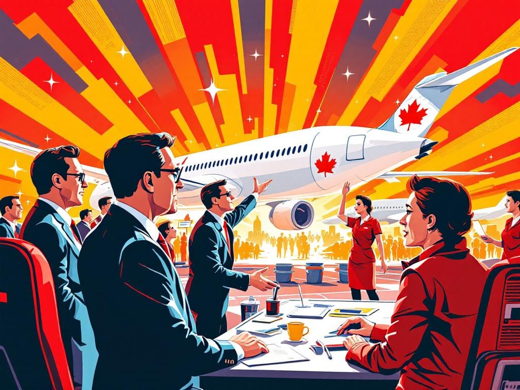 Overheidsdwang: Air Canada staakt de staking
