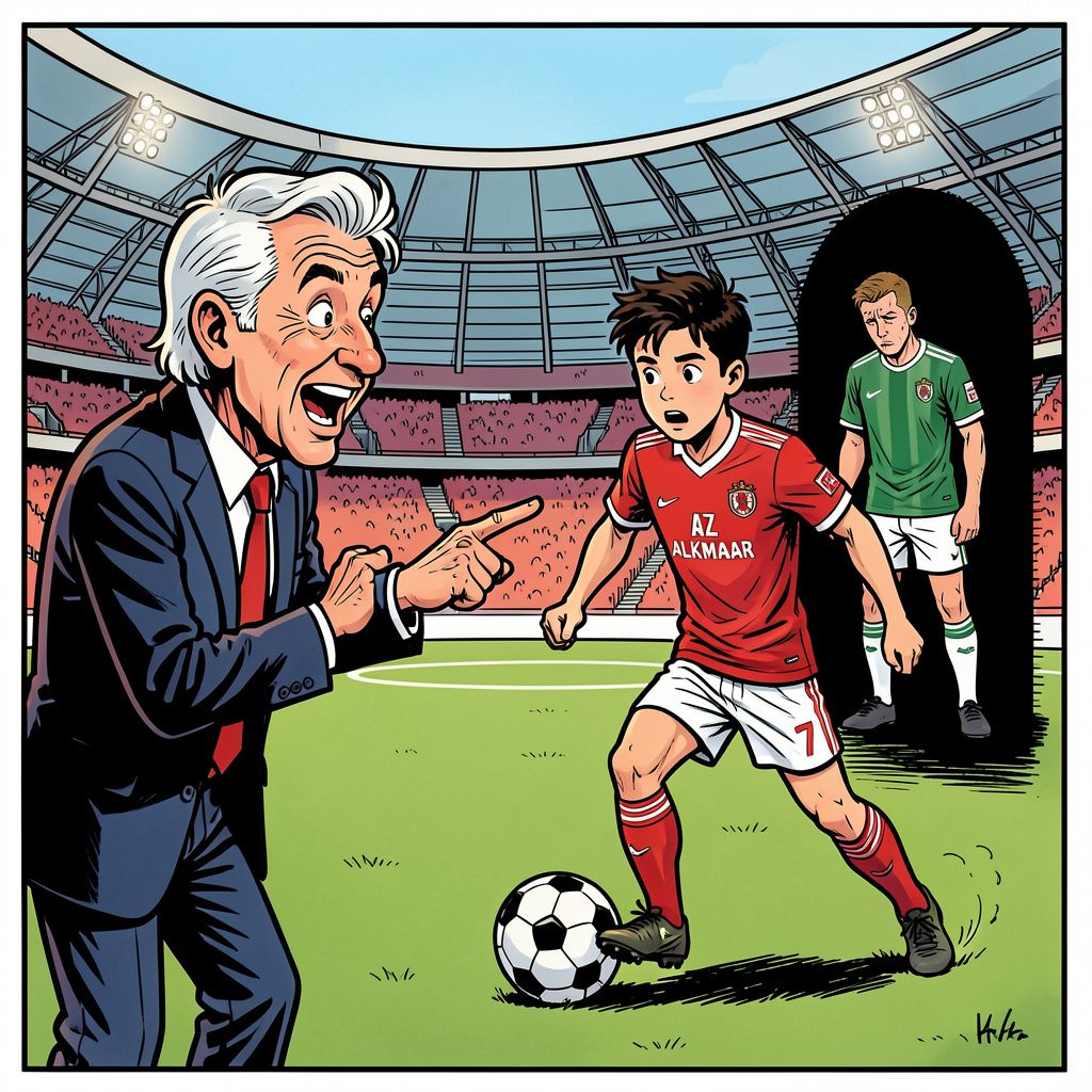 Voetbalanalist Aad de Mos ziet in Dave Kwakman de nieuwe grote man van AZ.