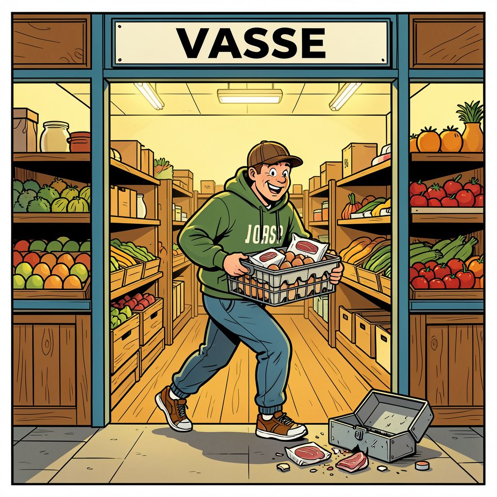 Een brutale dief sloopt een boerderijwinkel in Vasse en dwingt de eigenaren tot een definitieve sluiting.