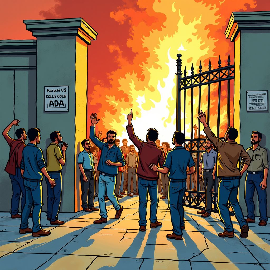 Betogers bestormen Amerikaans consulaat in Karachi na dood Khamenei