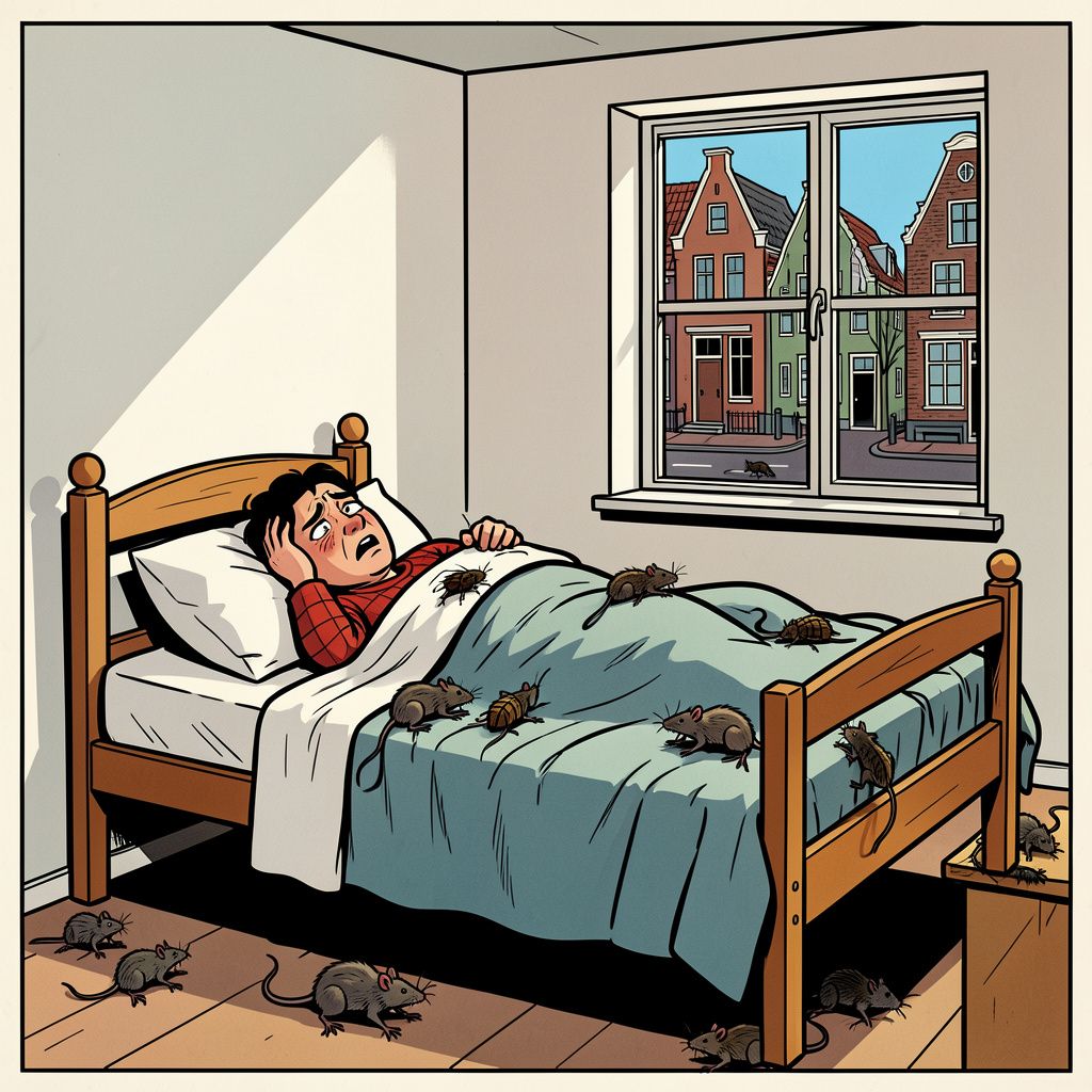 Ratten en muizen kruipen bij Utrechtse azc-bewoners in bed.