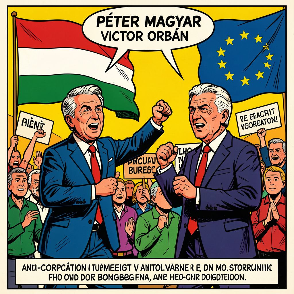 Péter Magyar versloeg vandaag Viktor Orbán in historische Hongaarse verkiezing na 16 jaar