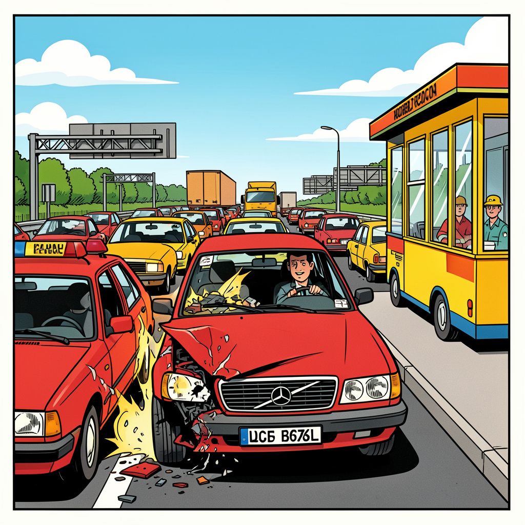 Duitse grenscontroles eisen eerste dode na kettingbotsing met zeven auto's