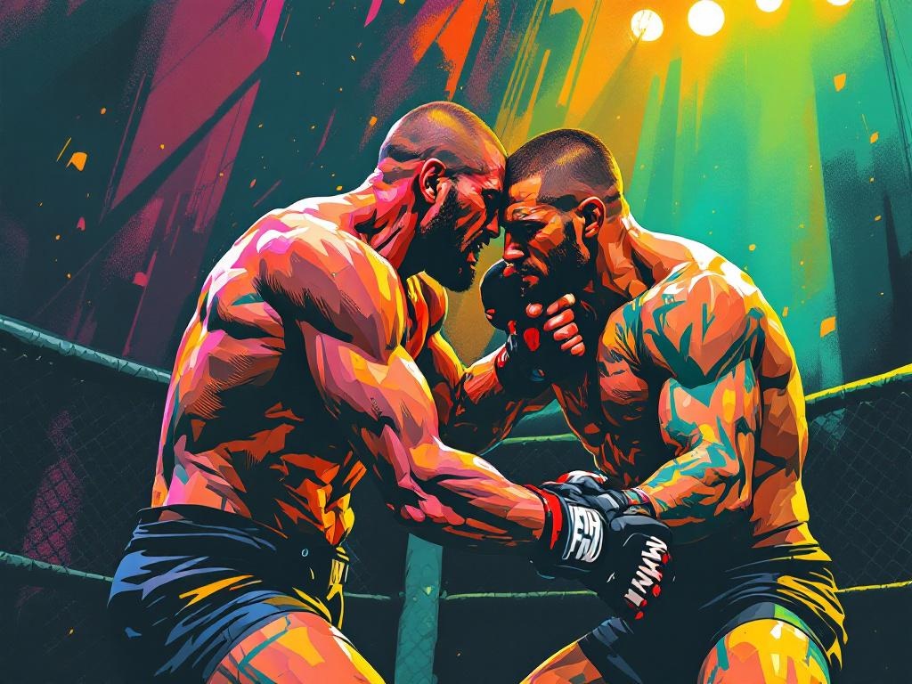 Chimaev vernedert Du Plessis en verovert UFC-titel met brute dominantie