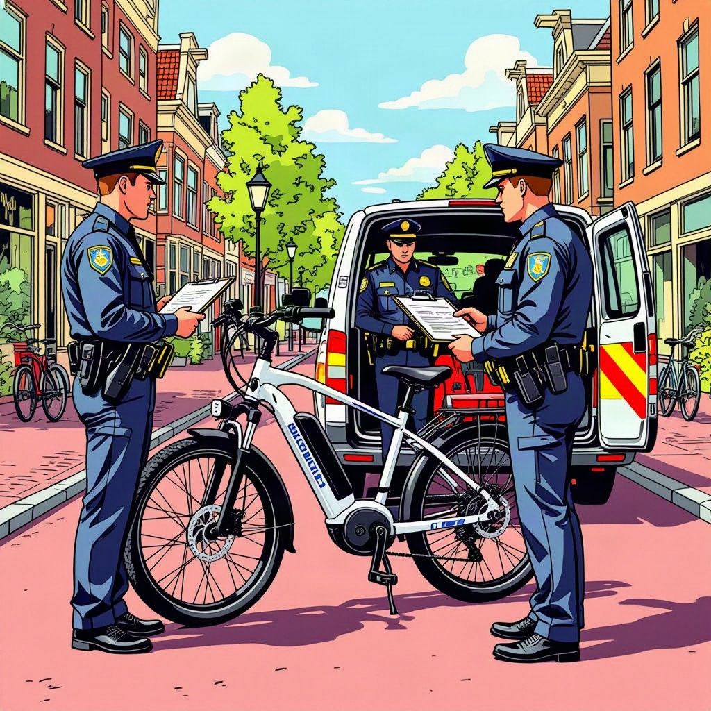 De politie in Enschede pakt een skinnybike die 120 kilometer per uur raast.