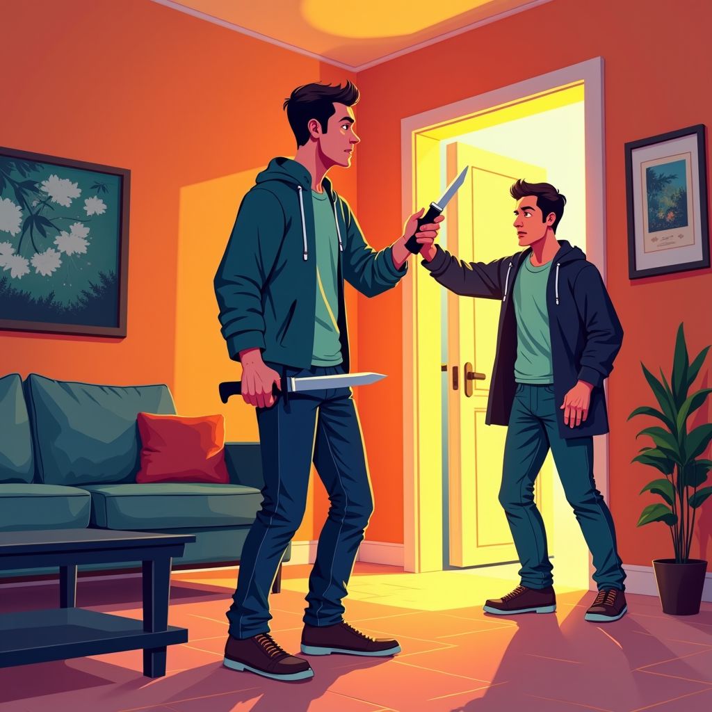 Bewoner steekt bezoeker neer in eigen huis en wordt direct opgepakt