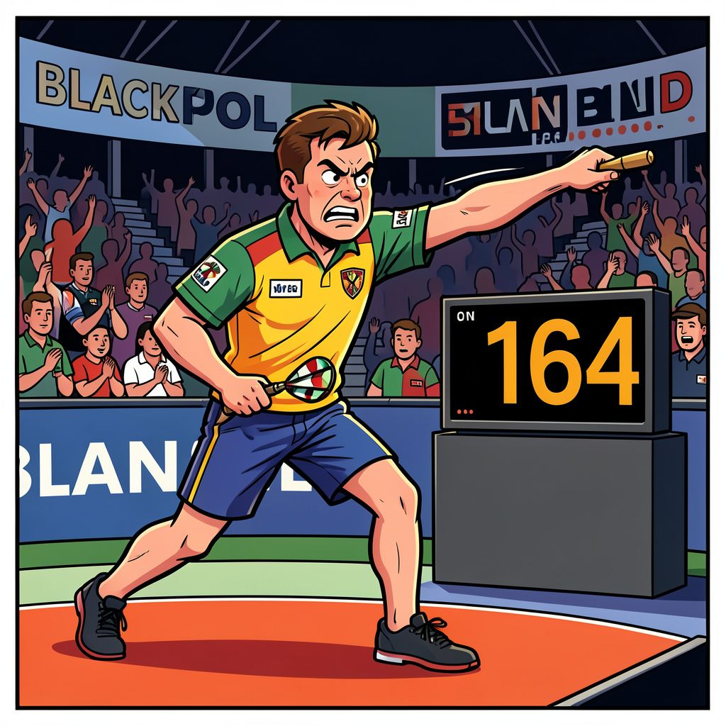 Niels Zonneveld grijpt na een sensationele comeback net naast de winst op het zomer-WK darts.