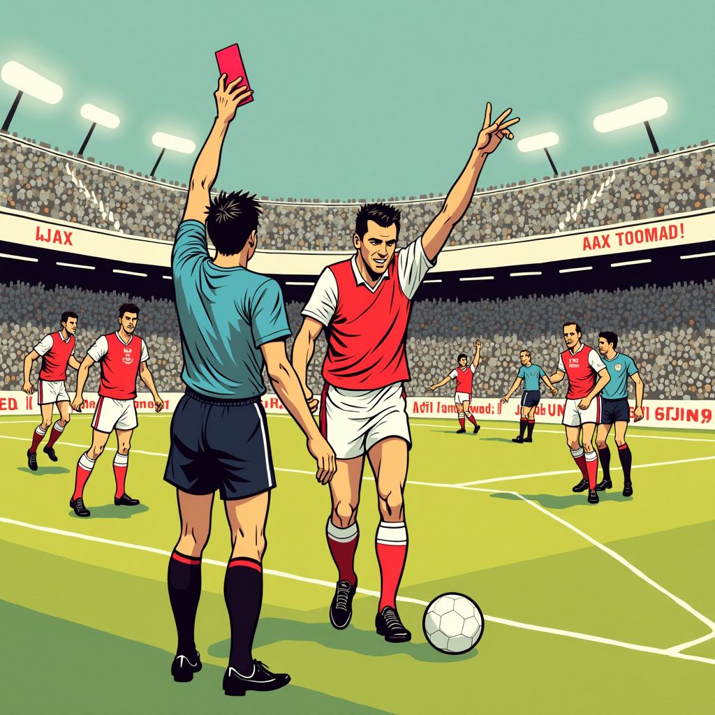 Inske Weiman krijgt rode kaart voor bizarre handsbal die Ajax de zege geeft