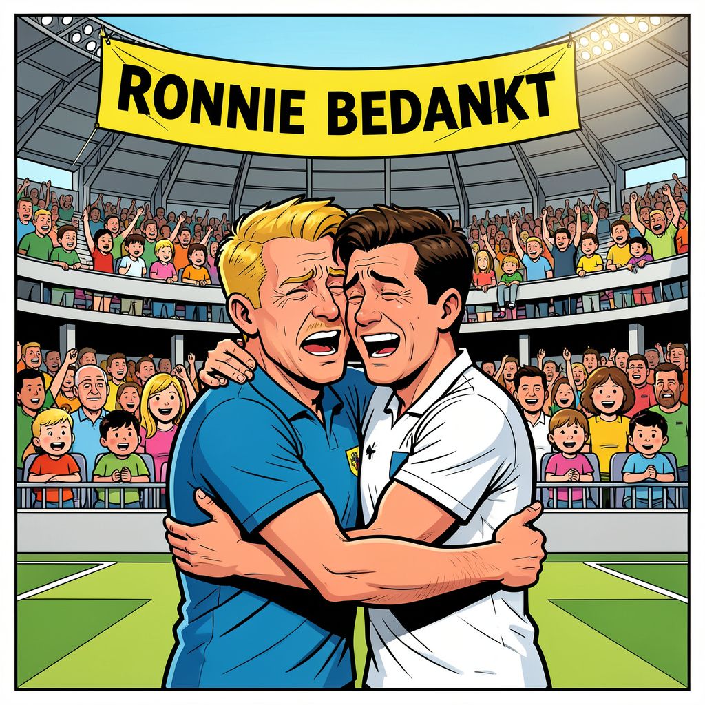 Ron Jans krijgt hartverwarmend afscheid in uitverkocht Galgenwaard na 67 jaar voetbal