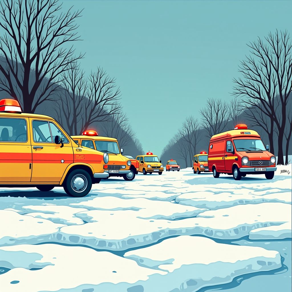 IJzel veroorzaakt chaos in Duitsland met 565 ongelukken in Berlijn alleen