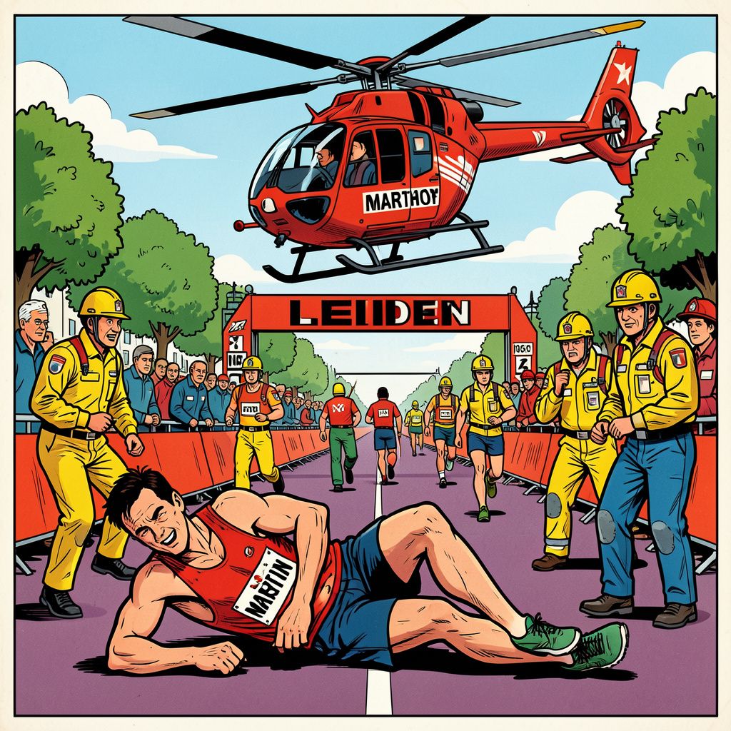 Vrouwelijke hardloopster sterft ondanks traumahelikopter en reanimatie tijdens Leiden marathon