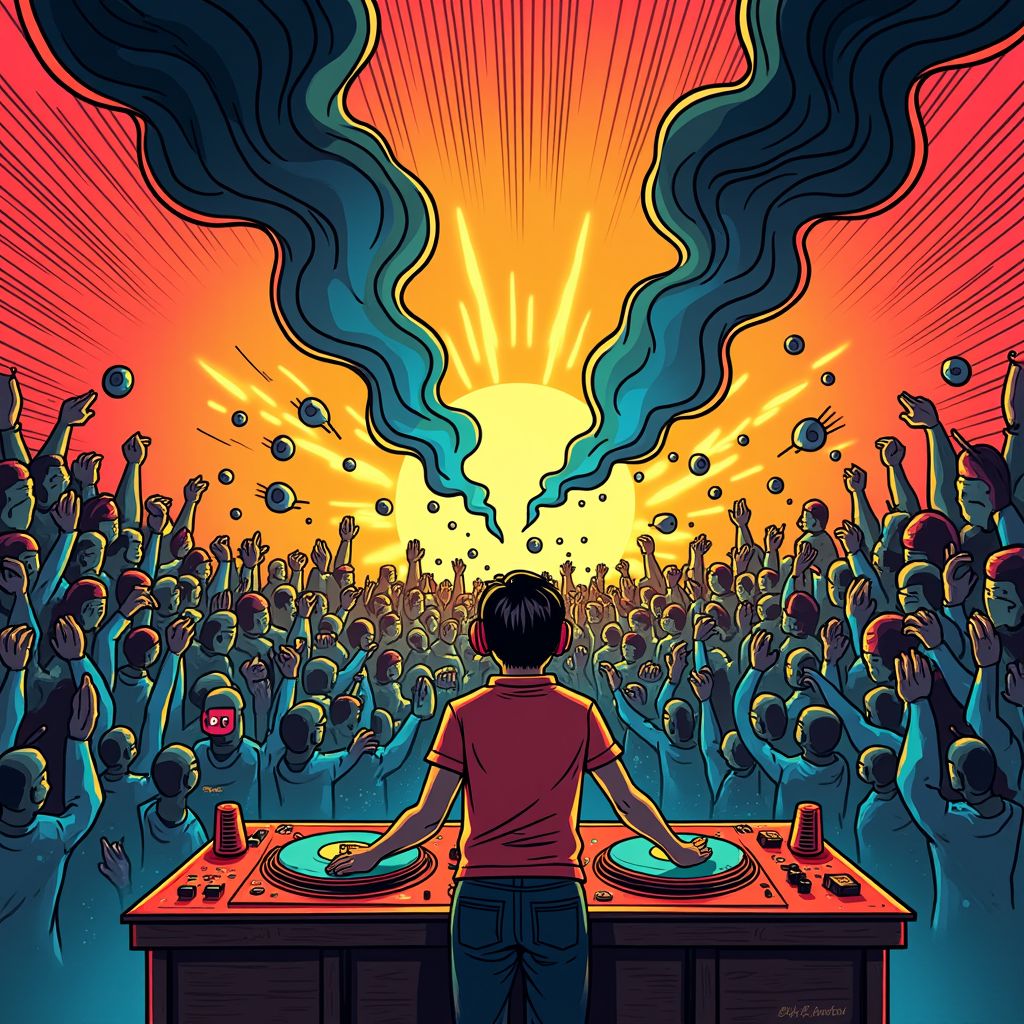 Mysterieuze stof zorgt voor chaos tijdens Audio Obscura feest in Van Nellefabriek.