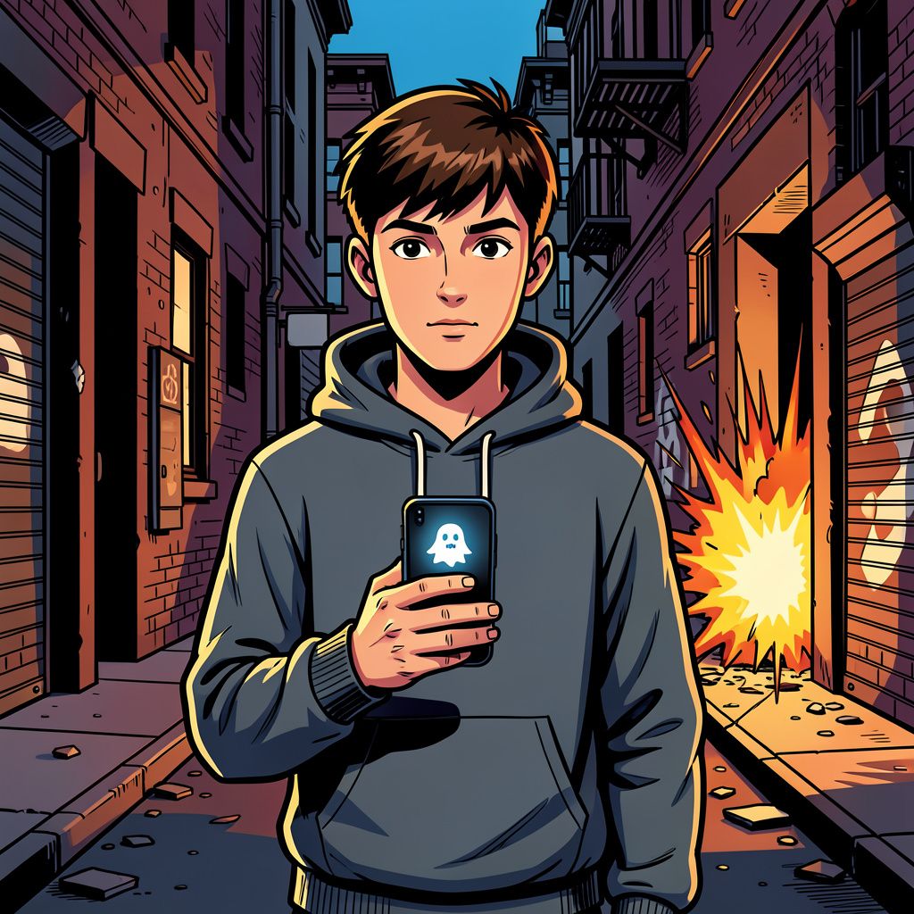 Criminelen ronselen de vijftienjarige Tijn via Snapchat voor een bomaanslag met rampzalige gevolgen.