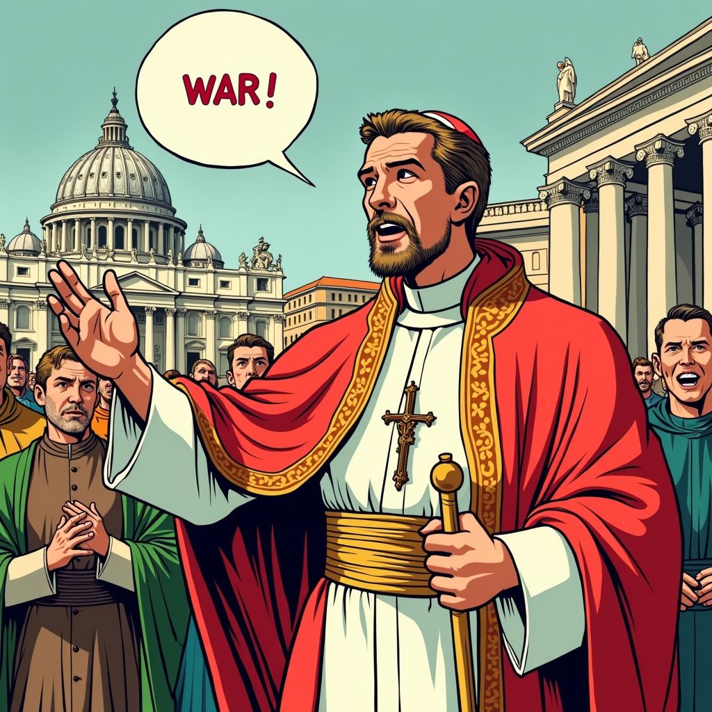 Paus Leo verklaart dat God de gebeden van oorlogsvoerders afwijst