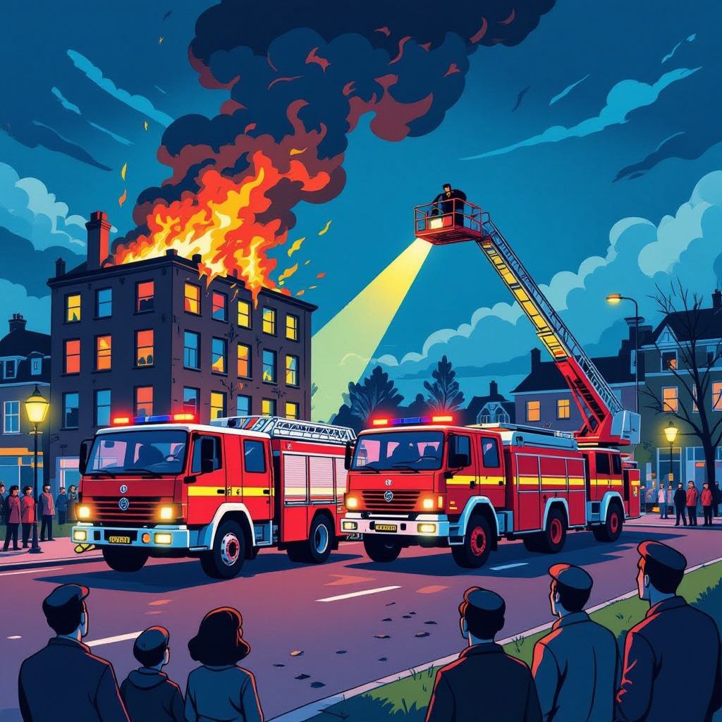 den haag staat in brand: hoe een nachtelijke vuurzee hele wijken opschrikte