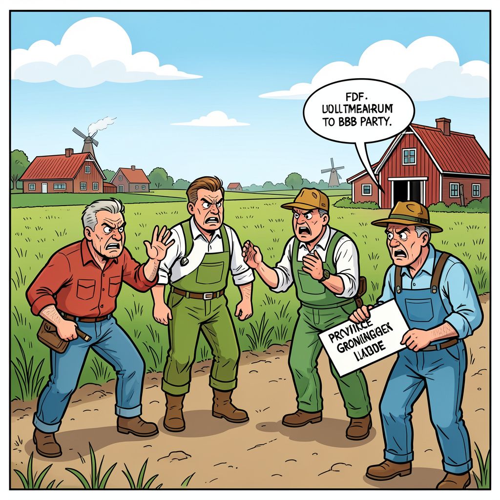 Boeren dreigen met oorlog tegen provincie Groningen om onteigening