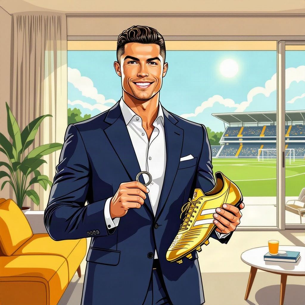 Na een intieme huiskamerbruiloft kondigt Cristiano Ronaldo nu het einde van zijn voetbalcarrière aan.