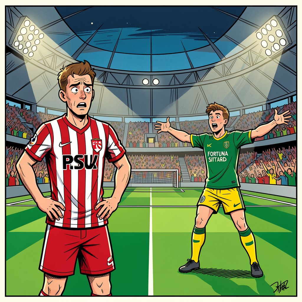 PSV verspeelt in de blessuretijd verrassend punten tegen Fortuna Sittard.