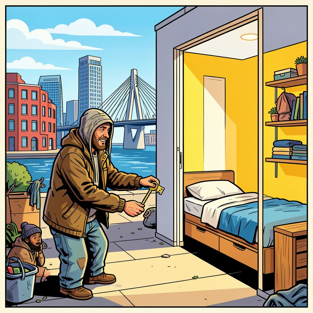 Rotterdam trekt miljoenen uit om daklozen direct een eigen kamer te geven.