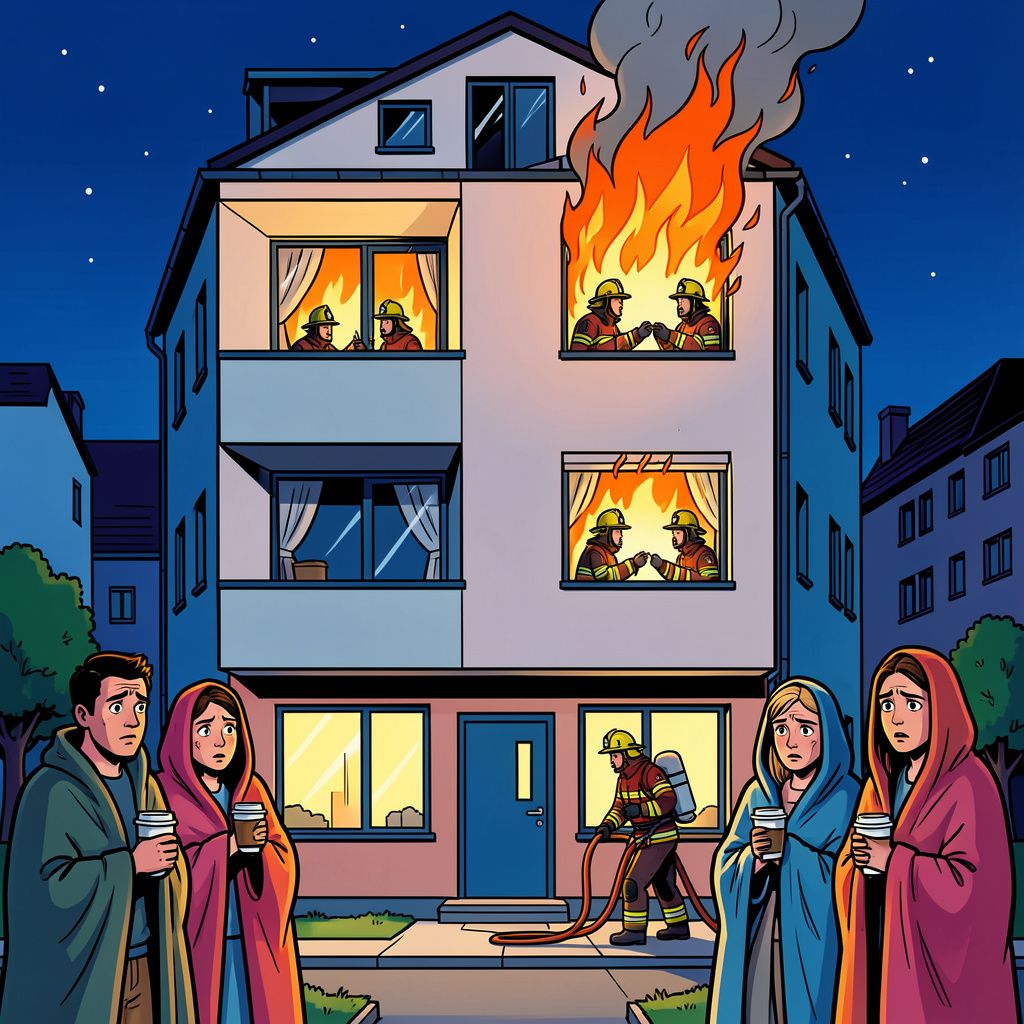 Bij een felle woningbrand in Terneuzen is zaterdagnacht een vijftigjarige man om het leven gekomen.