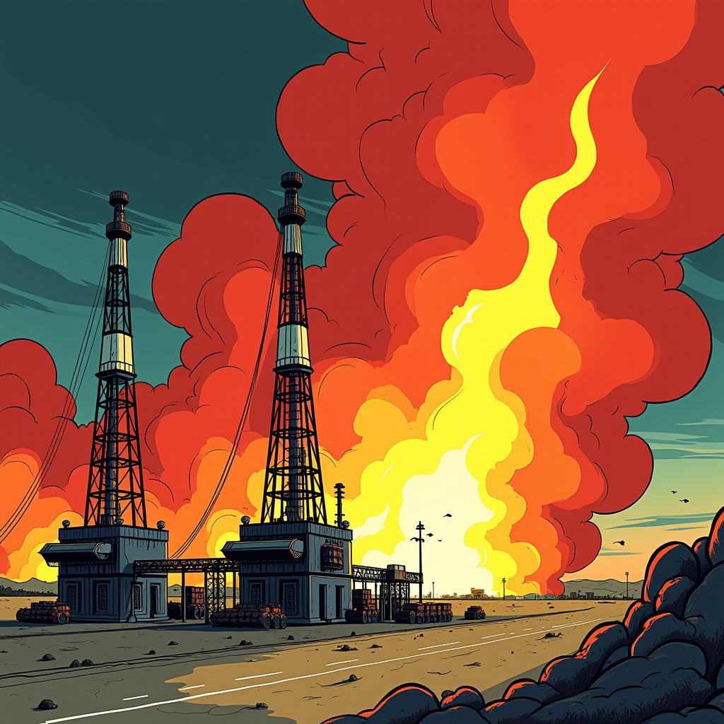 Iraanse oliedepot brandt na eerste aanval op civiele infrastructuur sinds escalatie begon