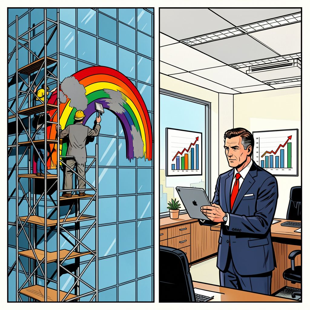 Regenbooglogo's verdwijnen: bedrijven kiezen stilletjes voor omzet boven principes