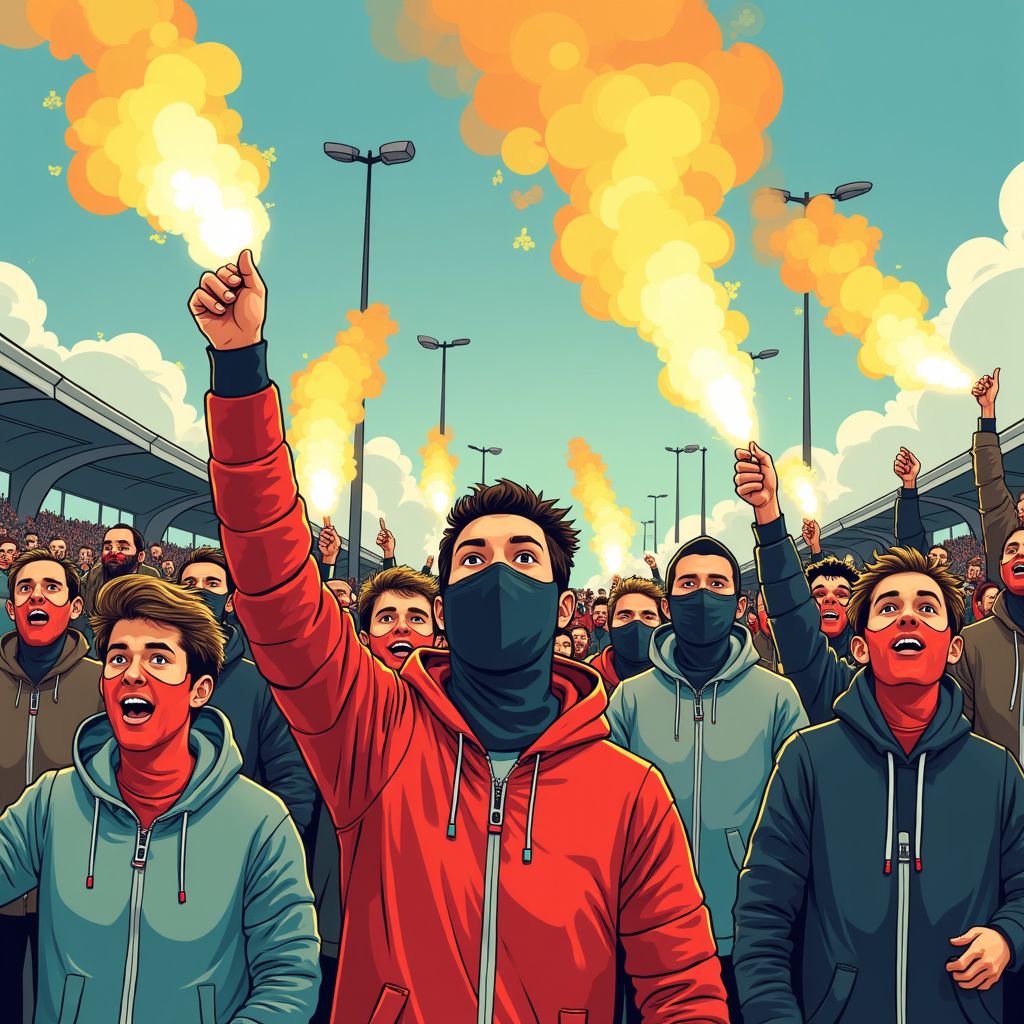 Ajax-fans zorgen voor chaos op snelweg A4 met fakkels en rook voor De Klassieker