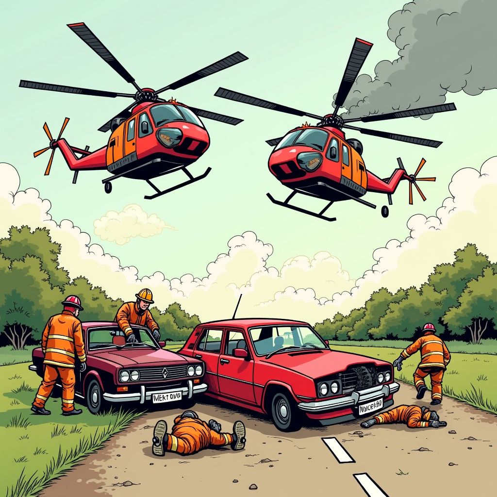 Twee traumahelikopters landen na horror-crash waarbij auto over de kop slaat bij Maarssen