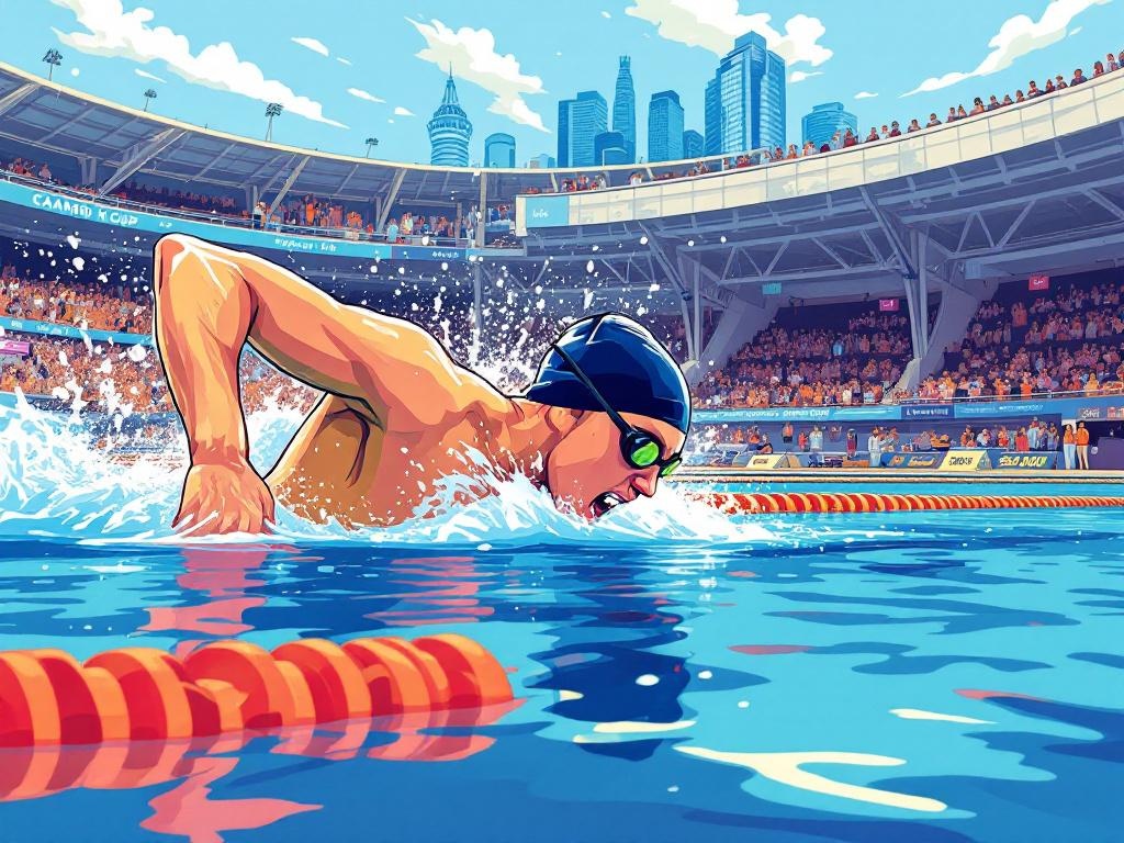 Caspar Corbeau doorbreekt als eerste man ter wereld de magische twee-minuten grens op 200 meter schoolslag