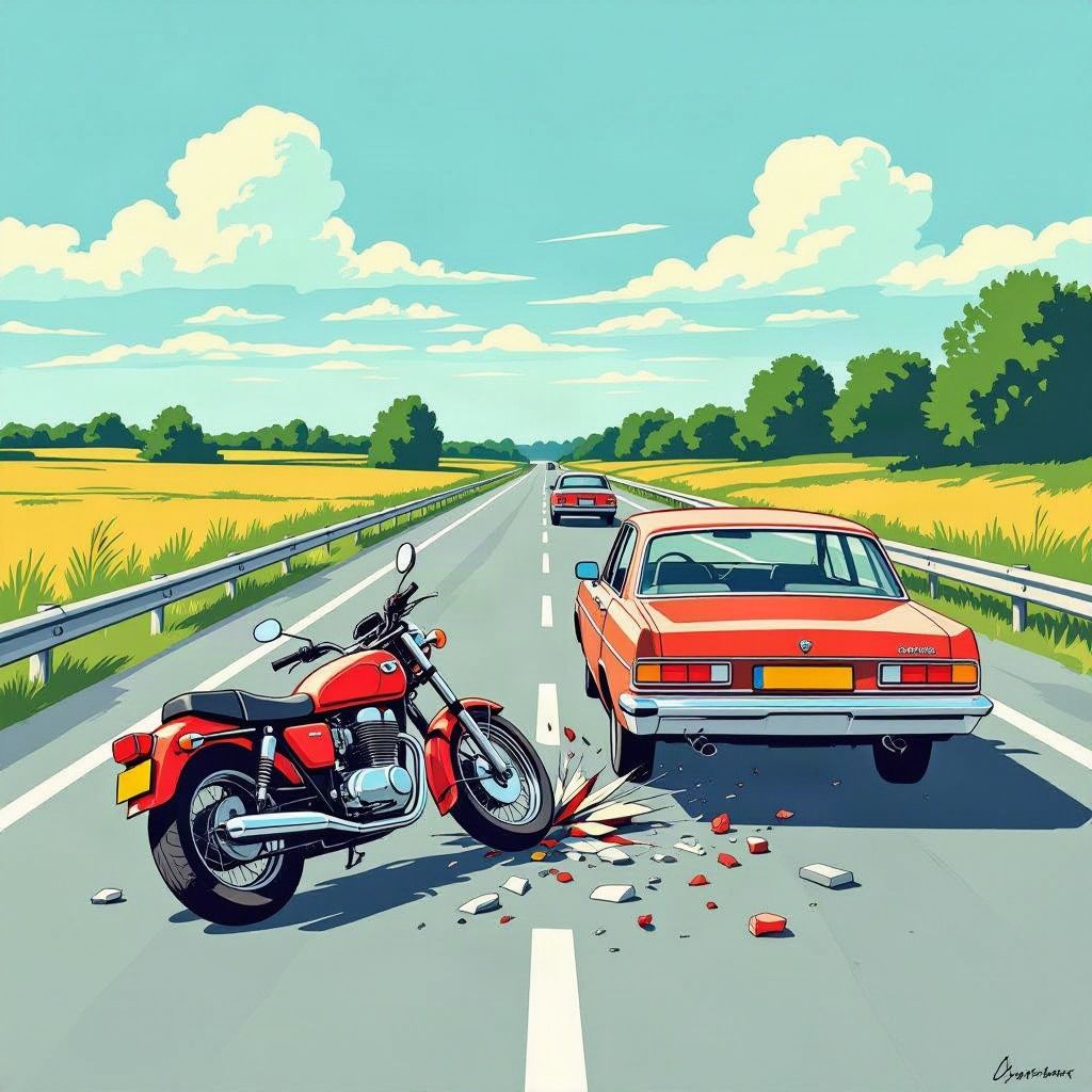 Een fatale botsing op de N307 bij Dronten kost een motorrijder het leven.