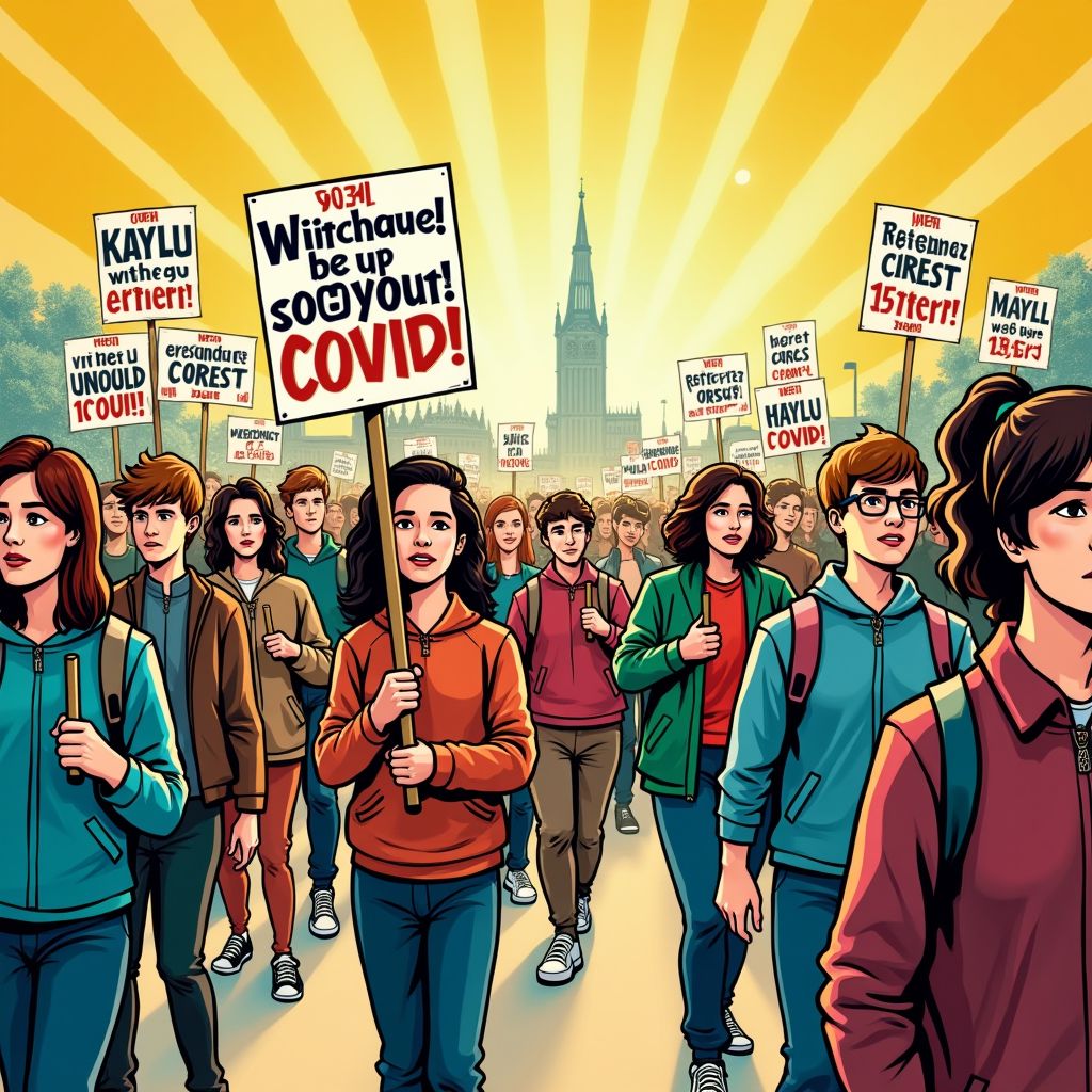 Ruim 100.000 jongeren met long covid voeren vandaag actie voor erkenning op het Malieveld