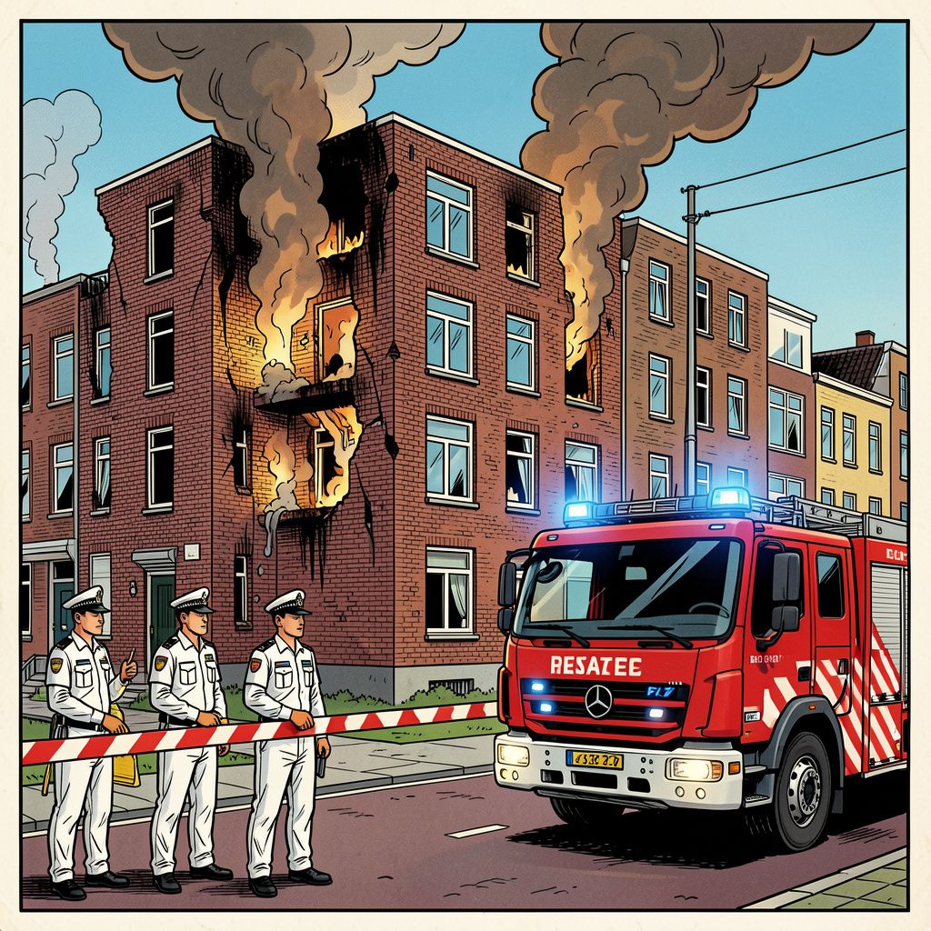 Dode gevonden na grote brand in Rotterdam-Bloemhof: politie houdt alle scenario's open