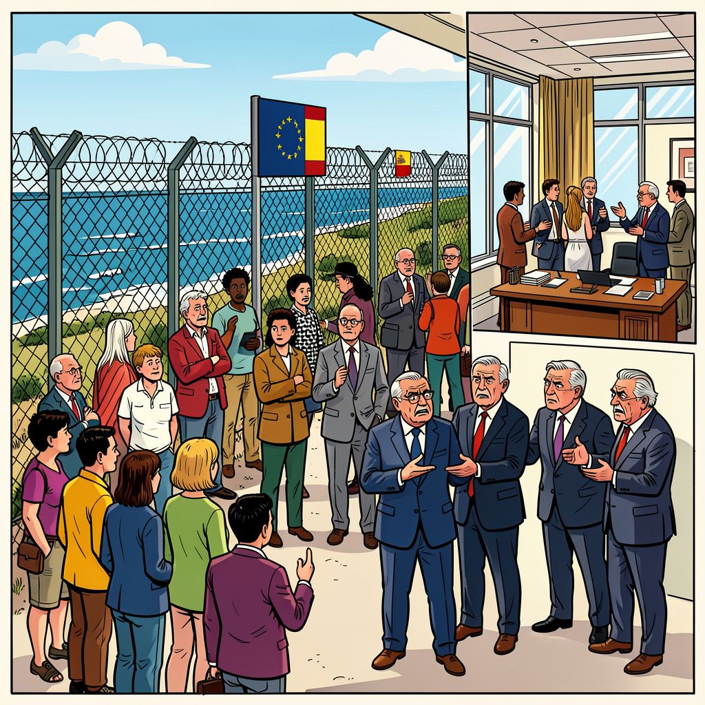 Europa ruziet over de grens nadat 50.000 migranten in één dag een Spaanse enclave overspoelden.