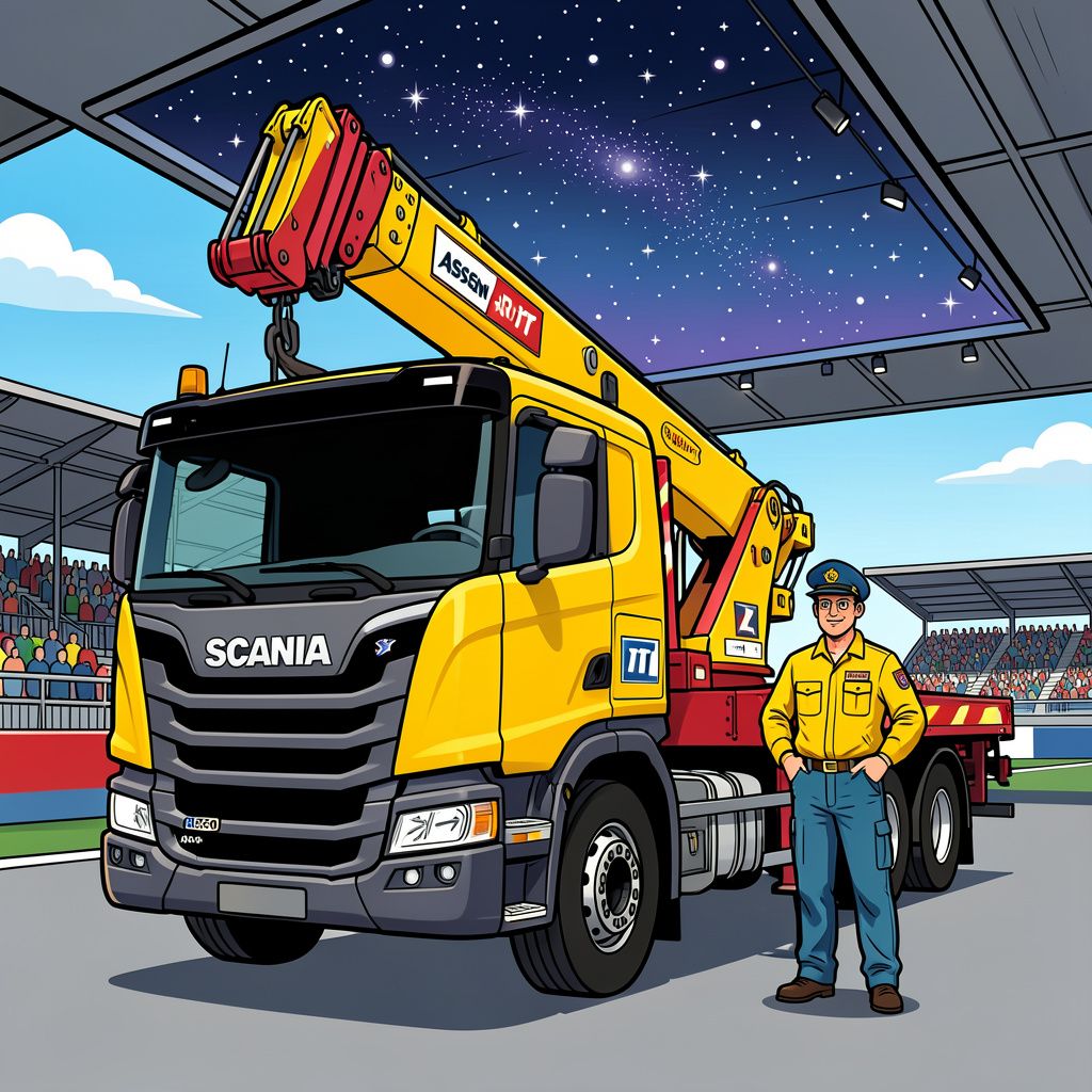 Een Scania met een ingebouwde sterrenhemel is gekozen tot de mooiste truck van Nederland.